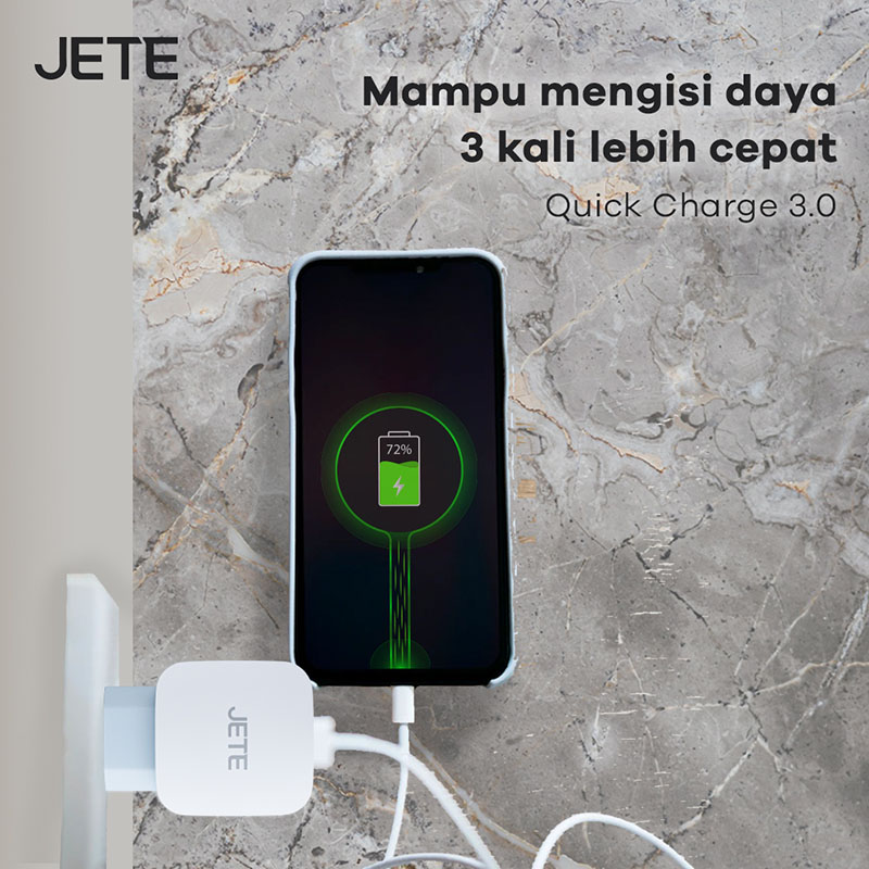 JETE C11 Series Charger HP 2.4A Quick Charge 3.0