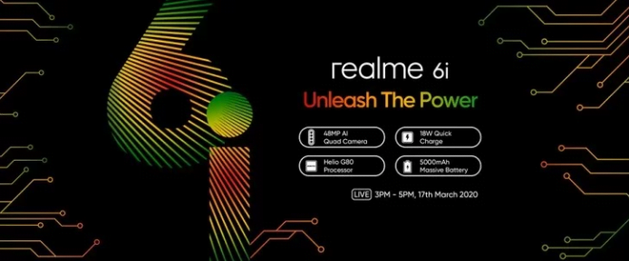 Realme 6i Hadir dengan Kamera Selfie 16MP dan Baterai 5.000mAh