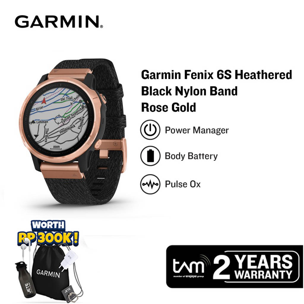 Jam tangan Garmin fenix 6S Rose Gold - Jual Jam Garmin - Doran Gadget
