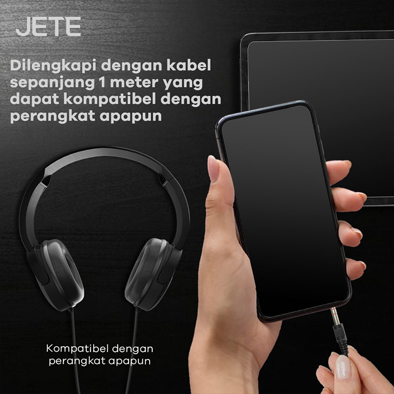 Headphone JETE HB5 Series Murah Terbaik kompatibel dengan perangkat apapun