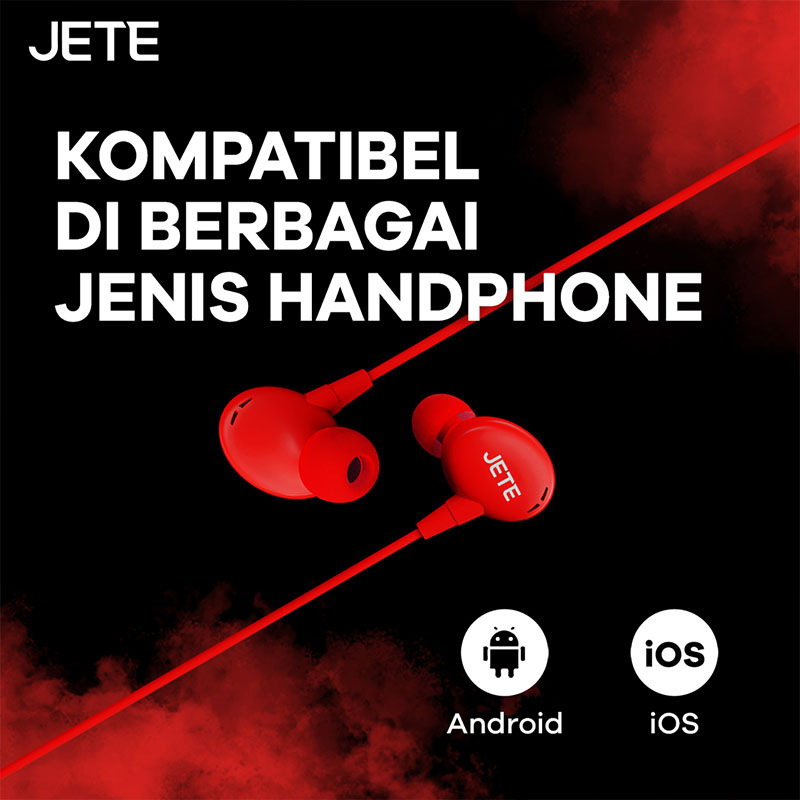 JETE Earphone HA5 Series kompatibel di berbagai jenis device