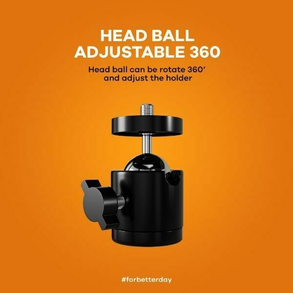 JETE H7: Holder HP Tripod head ball adjustable 360