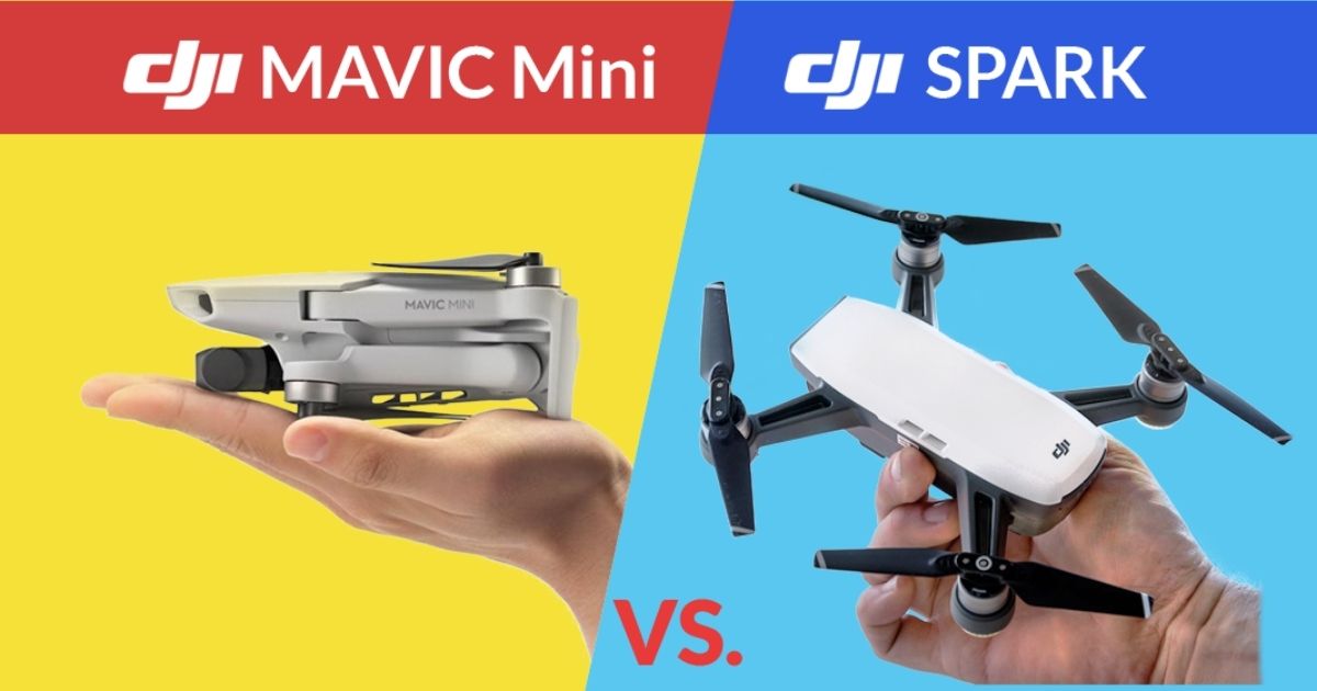 drone dji mavic mini vs dji spark