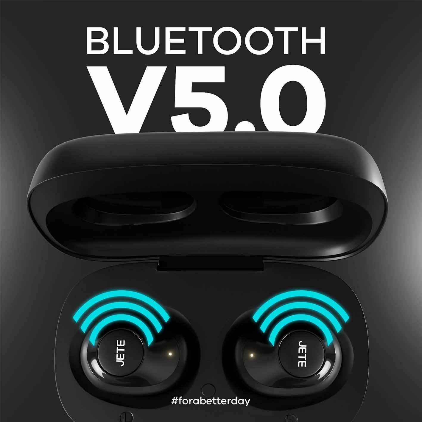 TWS JETE T6, headset bluetooth, earbud bluetooth