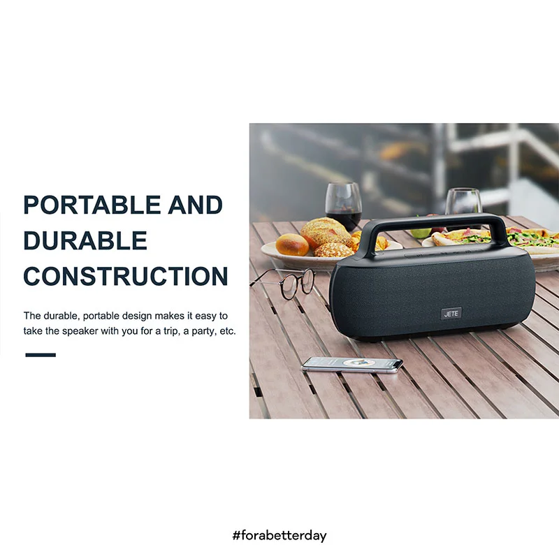 Speaker JETE S8: Portable and durable construction