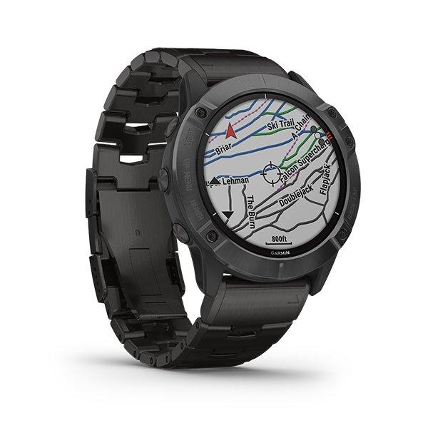 Garmin fenix 6X Pro Solar Titanium Bracelet - Jam Tangan Garmin