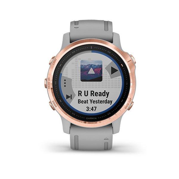 Garmin fenix 6S Rose Gold-tone with Powder Gray Band - Doran Gadget