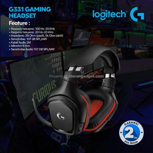 Logitech G331 2.0 Gaming Headset - Black