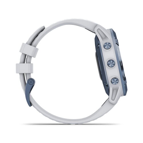 Garmin fenix 6 Pro Solar Blue with White Band - Jam Garmin