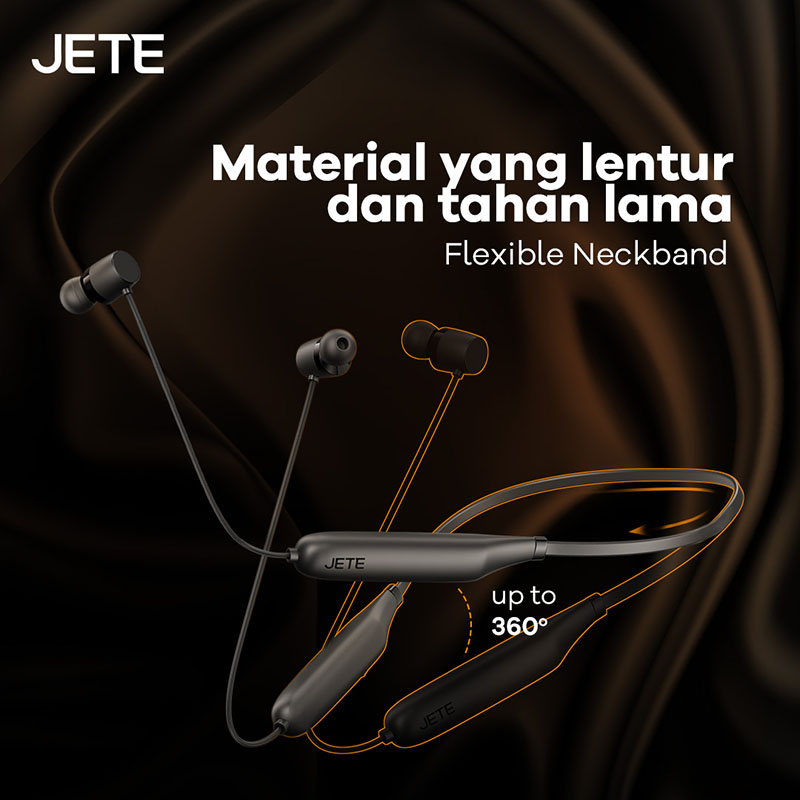 Bluetooth Earphones JETE-09 Series Material lentur dan tahan lama