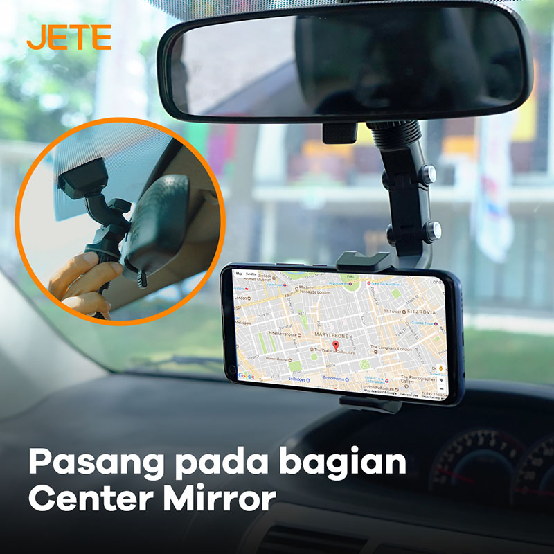 JETE H1B Holder Mobil dapat dipasang pada center mirror