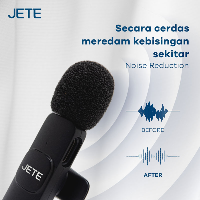 JETE CO1 Series Mic Clip On Wireless with noise reduction