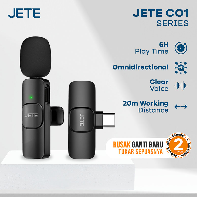 JETE CO1 Series Mic Clip On Wireless 