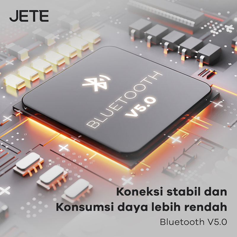 Handsfree Bluetooth Headset Mono JETE MN1 Series dengan bluetooth V5.0