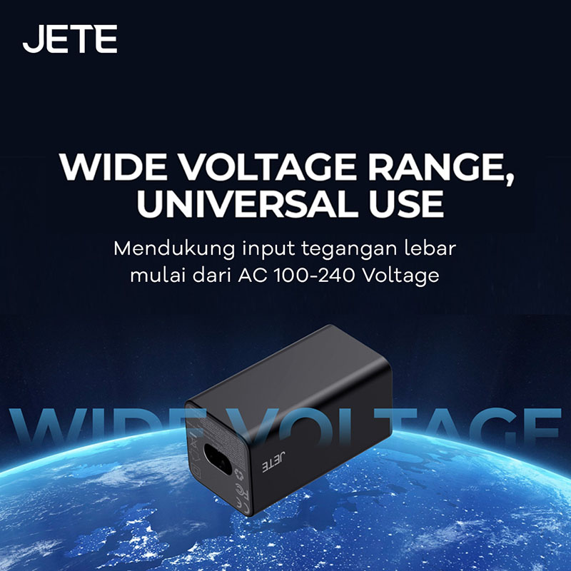 JETE E6 Series Charger GaN 65W Universal use
