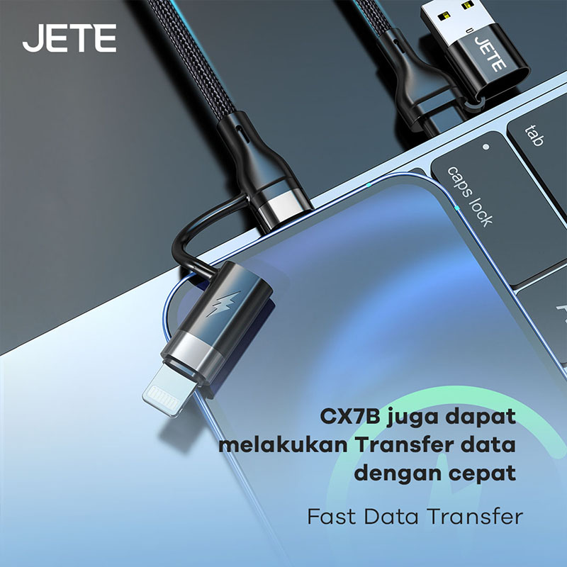 Kabel Data 4 in 1 JETE CX7B Transfer data lebih cepat