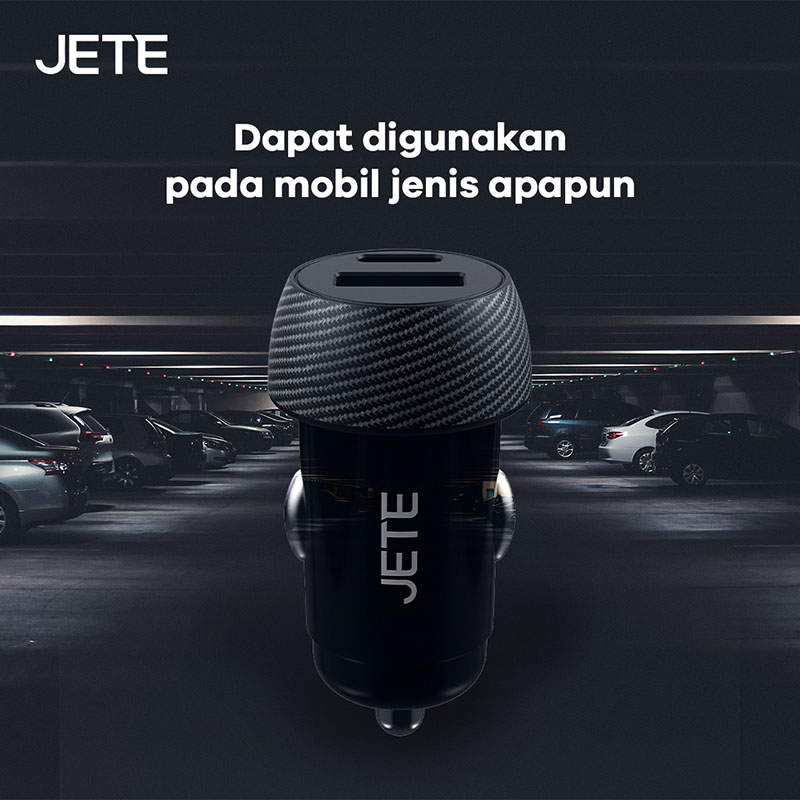 Konektor Charger Mobil JETE J3 kompatibel dengan jenis mobil apapun