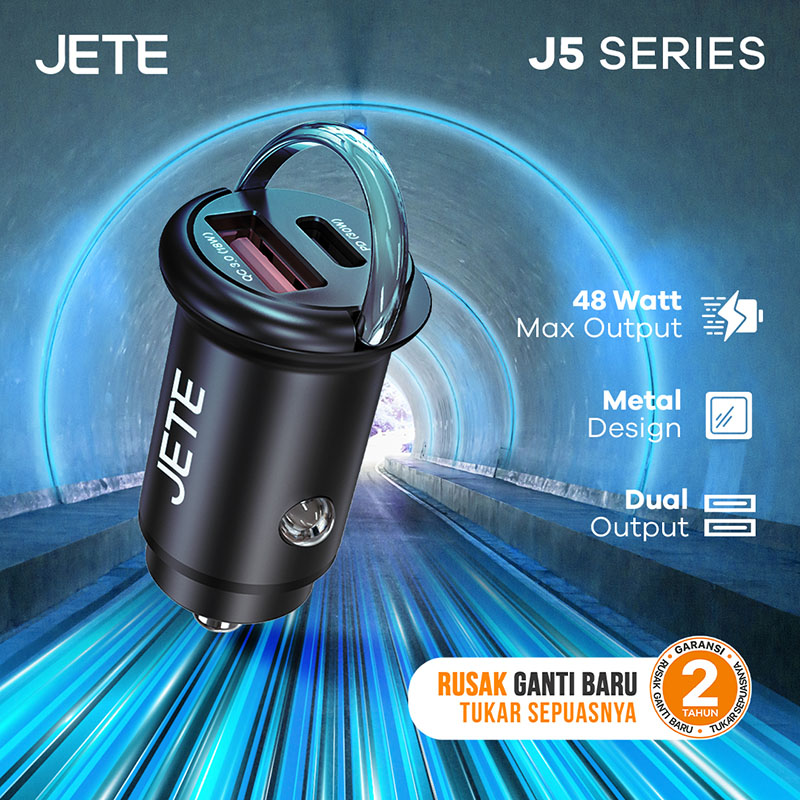 Charger USB Mobil JETE J5 Series 48W