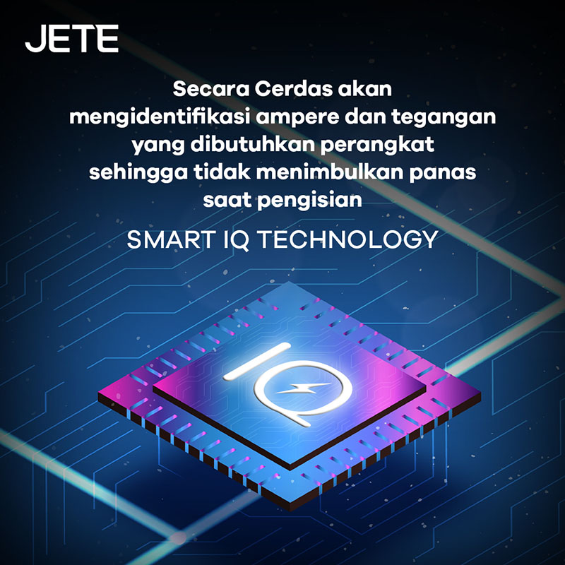 Charger USB Mobil JETE J5 Series with Smart IQ Technology