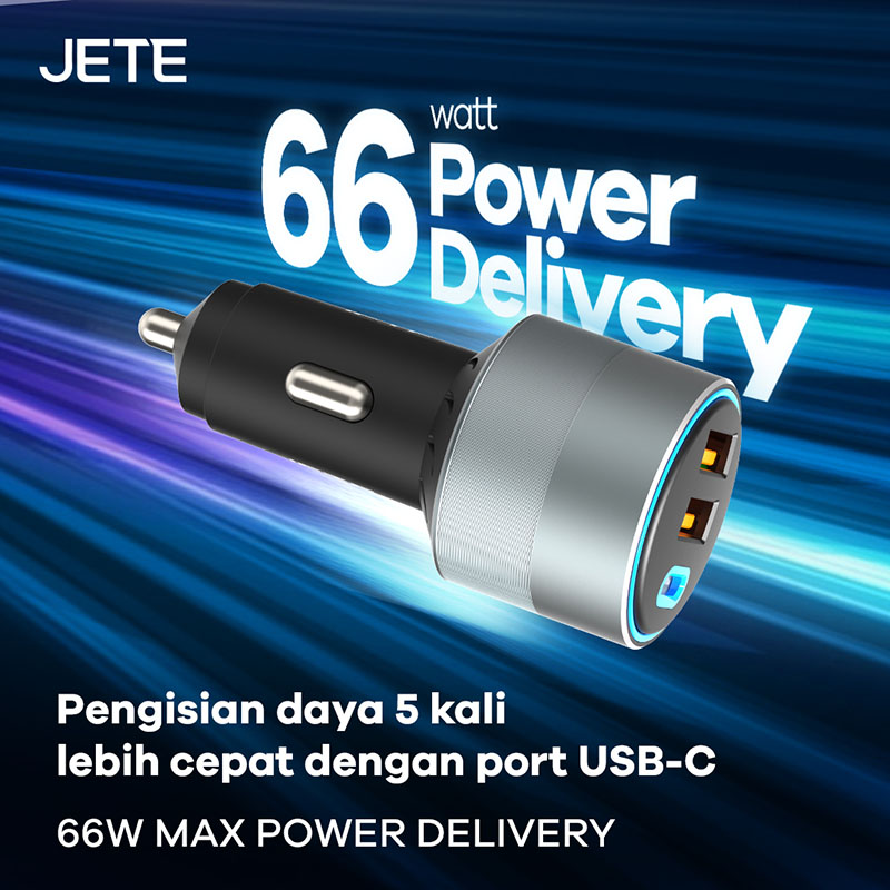 Charger Mobil Fast Charging JETE J8 66W