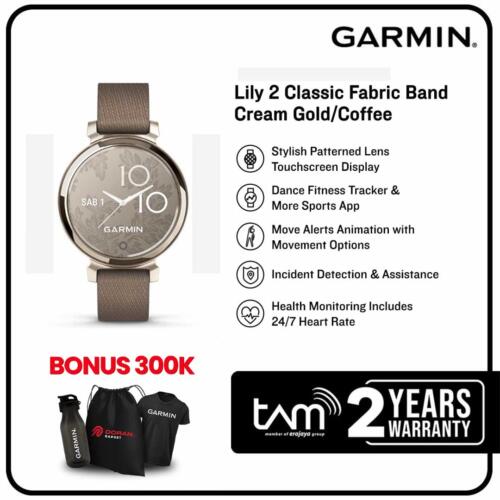 Garmin Lily 2 Classic Cream Gold With Coffee
