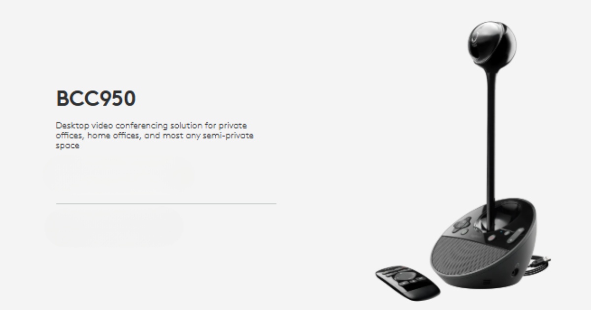 Logitech BCC950 Video Conference - Header