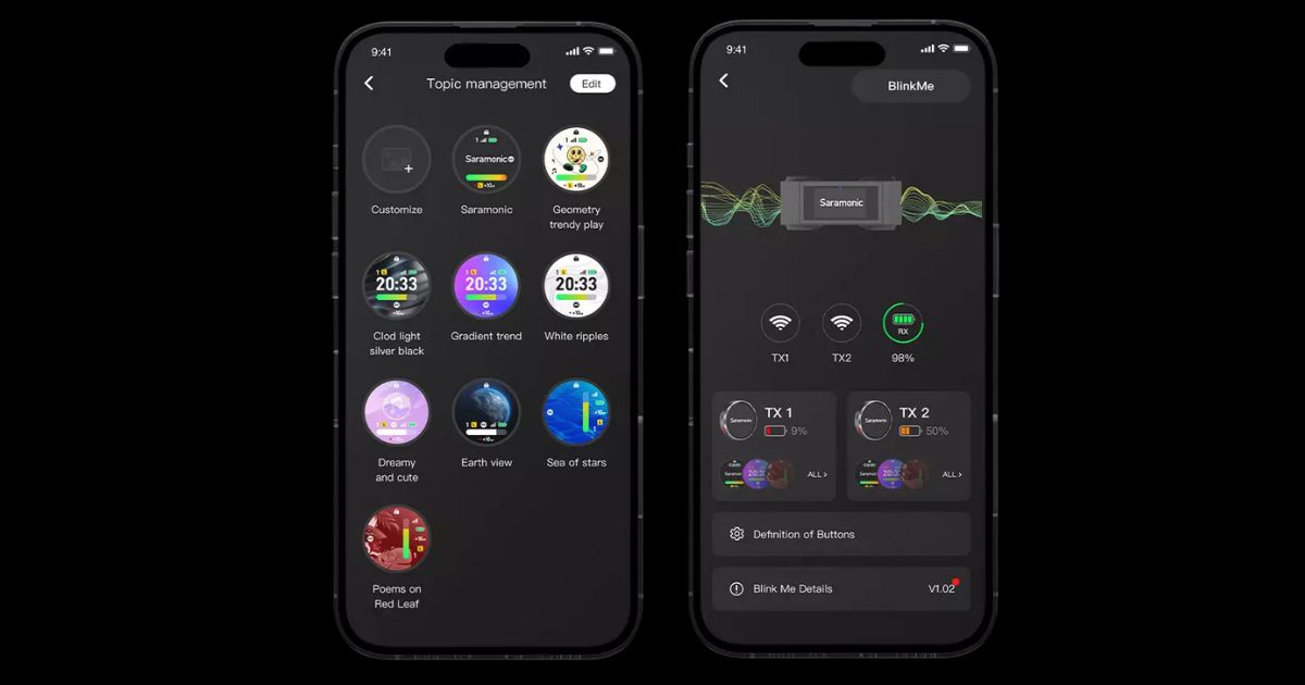 Saramonic Blink Me B2 - Kontrol Lebih Mudah Lewat Aplikasi