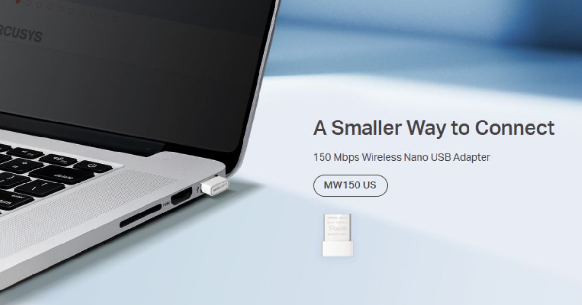 Adapter Nano USB Mercusys MW150US - Header