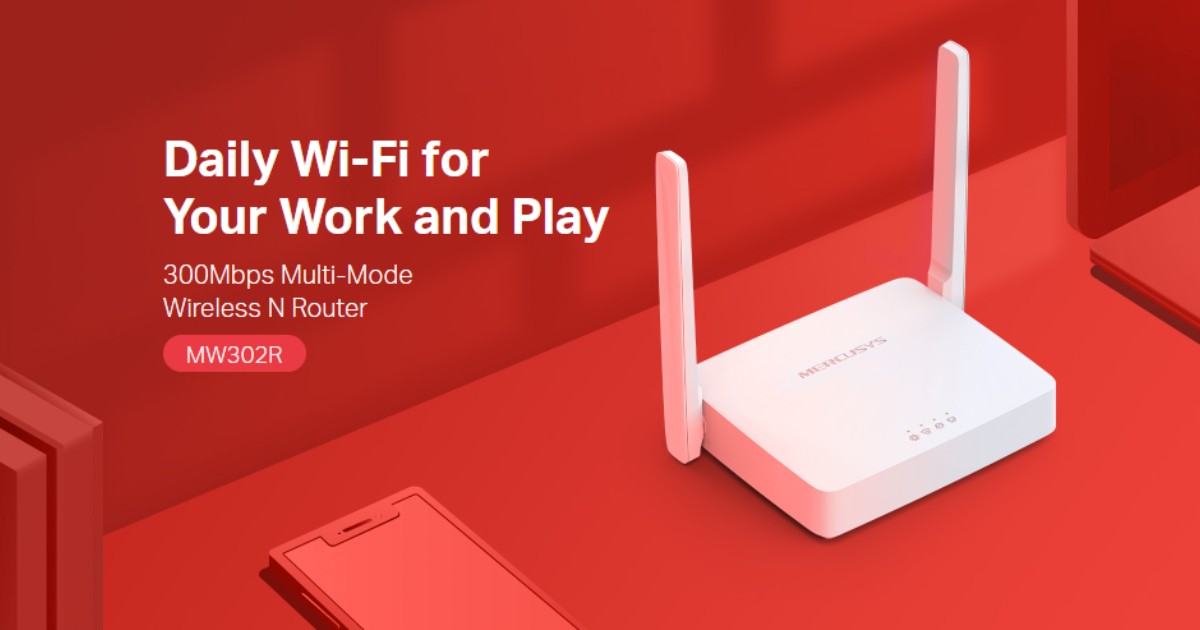 Router Mercusys MW302R - Header