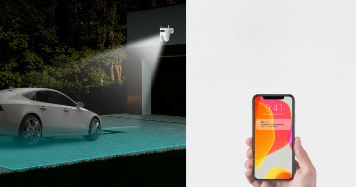 Ezviz H9c Dual-Lens 2K 3MP - Notifikasi Pintar untuk Deteksi Lebih Akurat