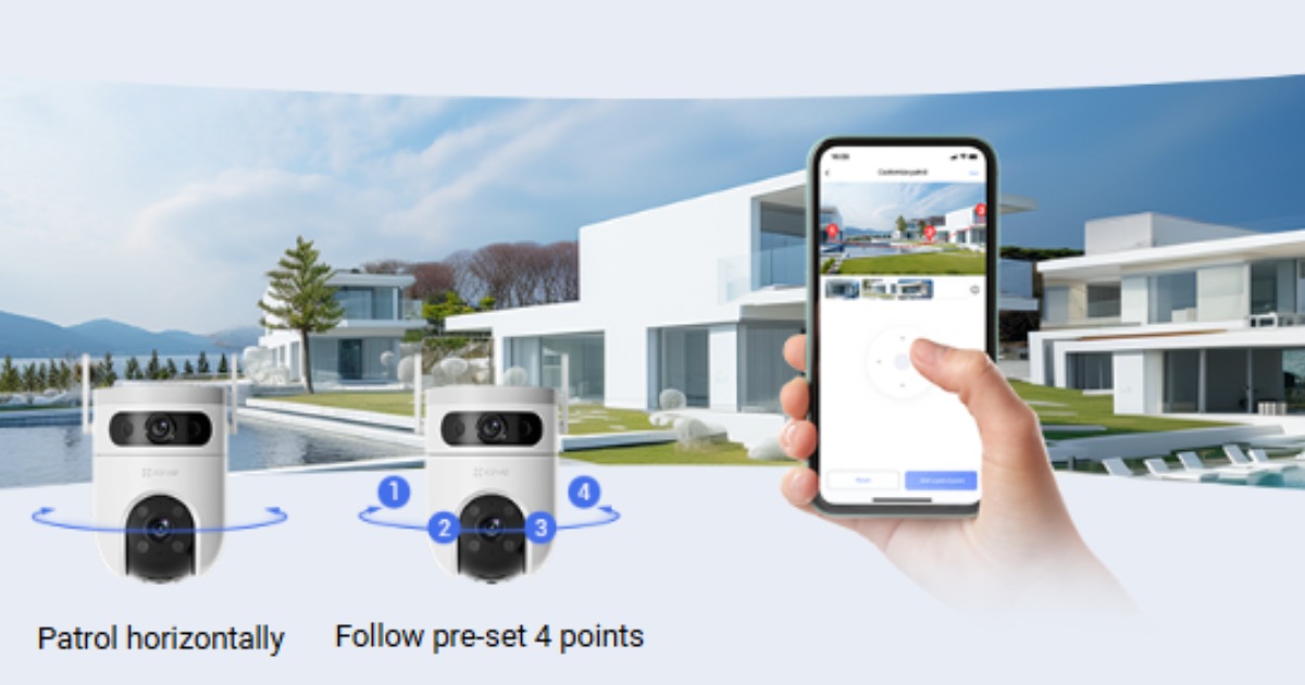 Ezviz H9c Dual-Lens 2K 3MP - Pengaturan Preset dan Zoom Cepat