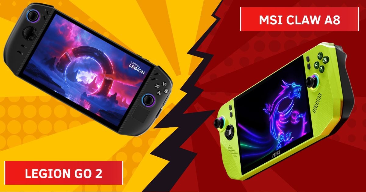 Spesifikasi Lenovo Legion Go 2 vs MSI Claw A8