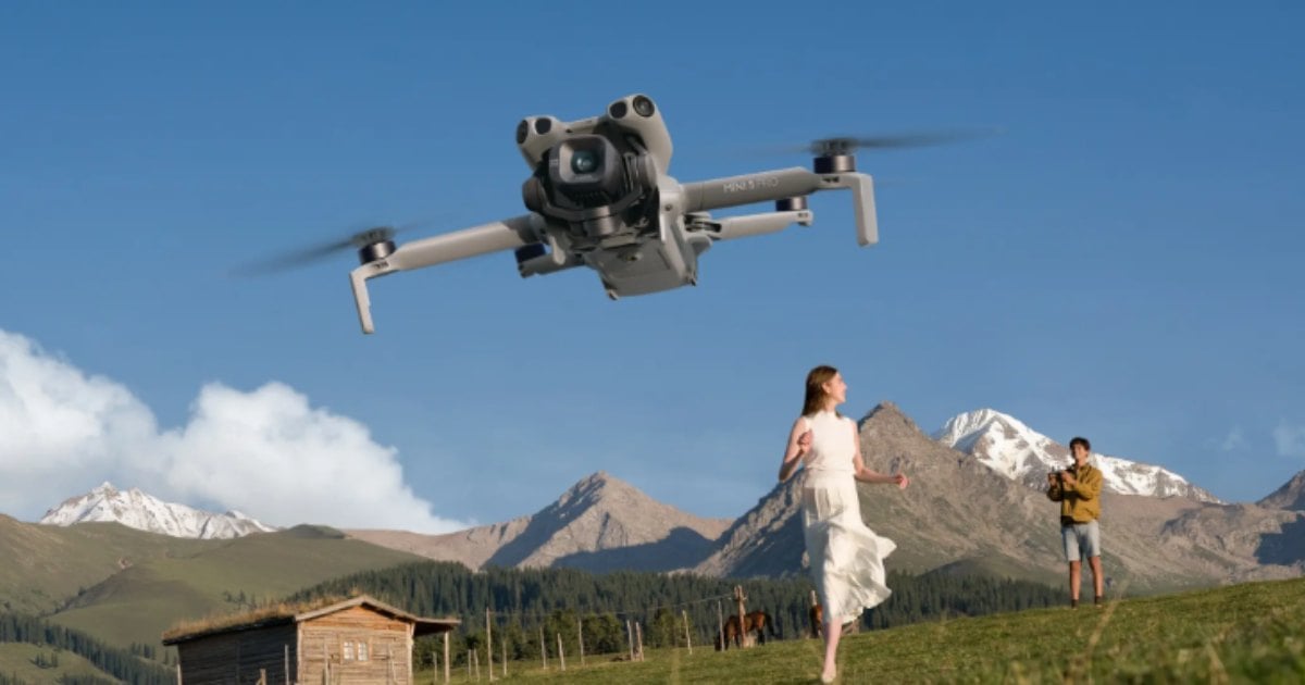 DJI Mini 5 Pro - Gimbal Kamera Bisa Berputar Hingga