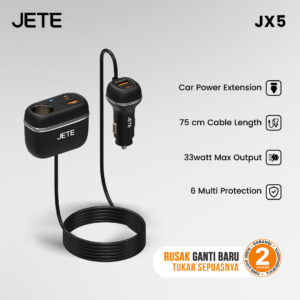Car Charger JETE JX5 Extension Power