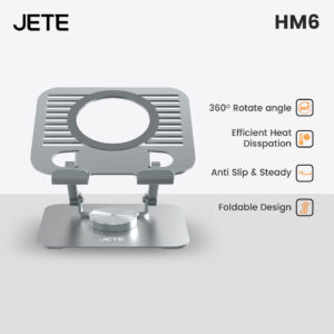 Stand Laptop JETE HM6 Foldable Holder Rotateable 360˚