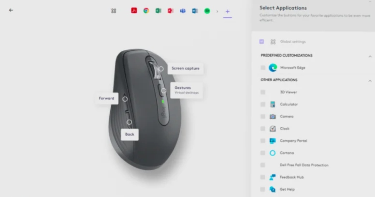 Logitech MX Anywhere 3S Mouse Graphite - Kustomisasi dengan Logi Options