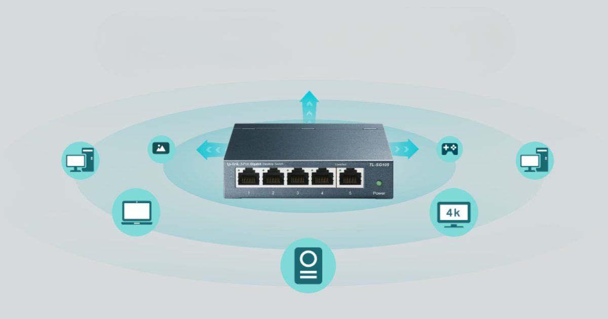 Switch TP-Link SG105 - Dukungan 5 Port Gigabit