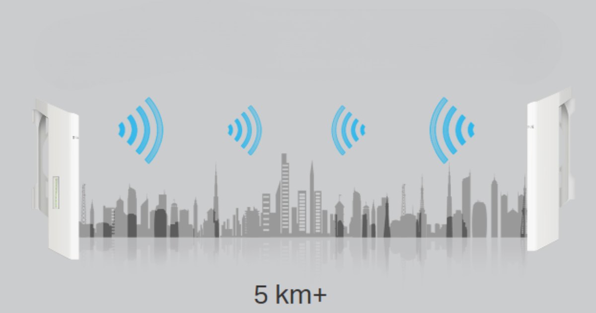 TP-Link CPE210 - Jarak Transmisi Hingga 5 Km