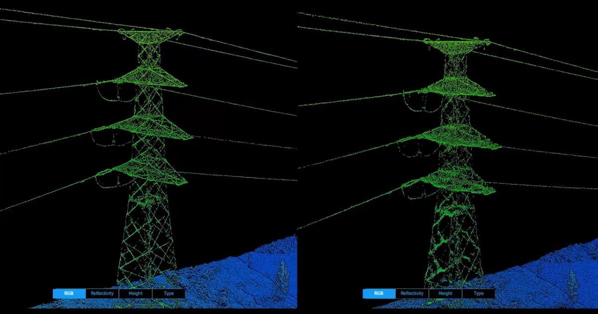 DJI ZENMUSE L2 - Point Cloud Padat