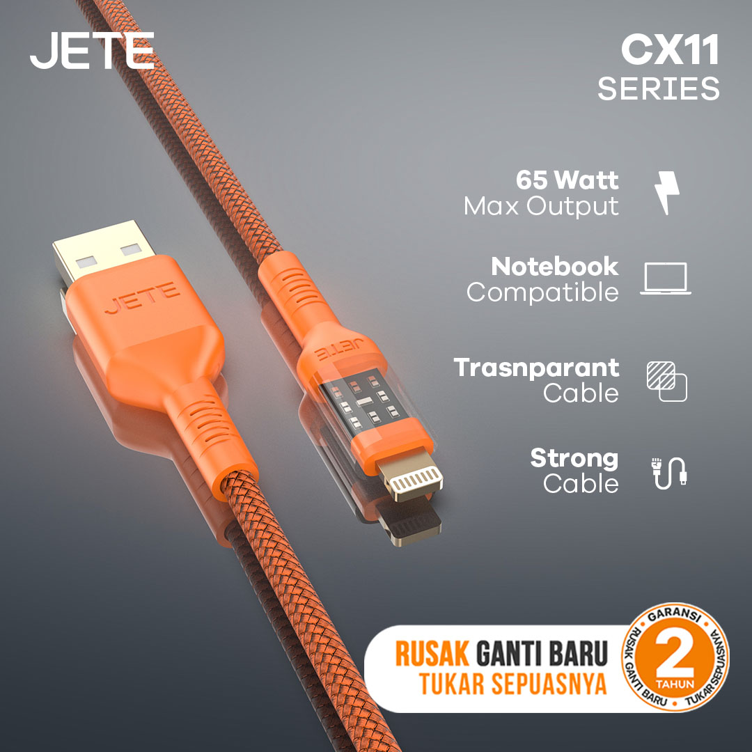 Kabel Data JETE CX11 Lightning 65W