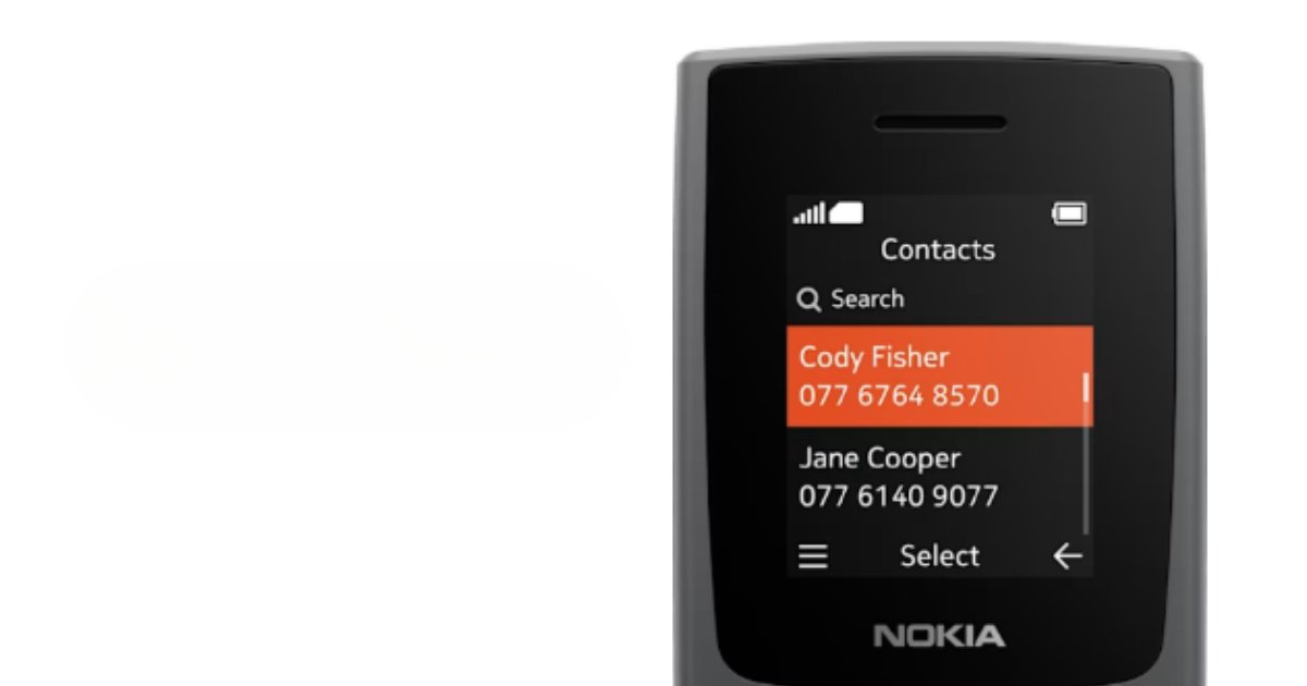 Nokia 105 (2023) - Simpan Kontak Banyak