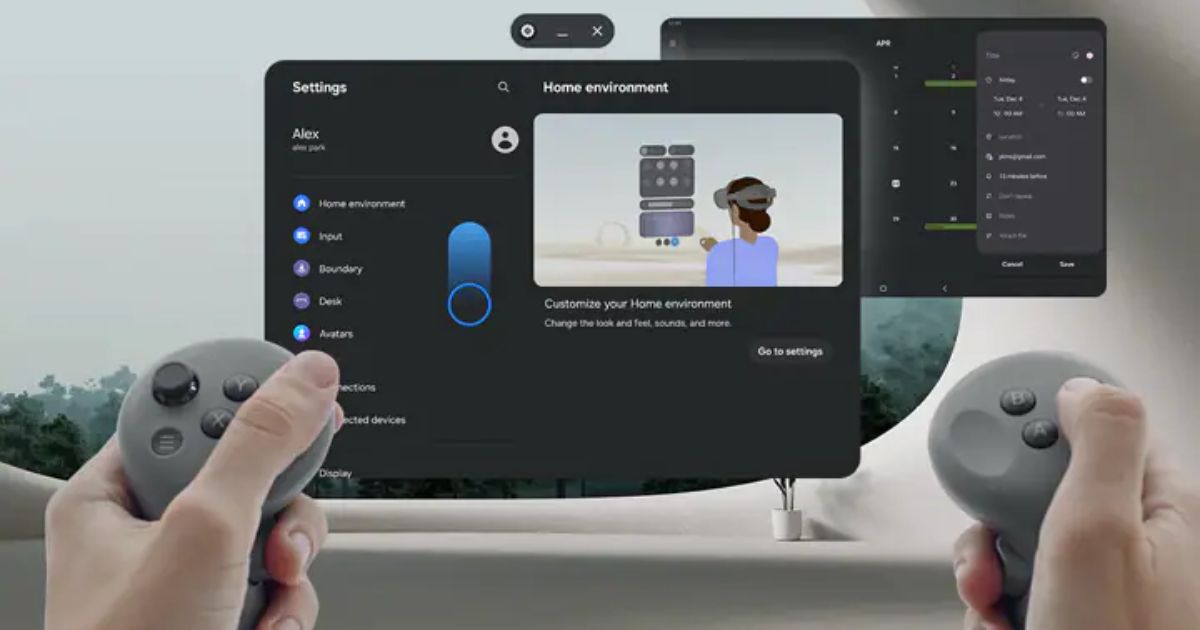 Layar, Visual, dan Antarmuka XR Samsung Galaxy XR