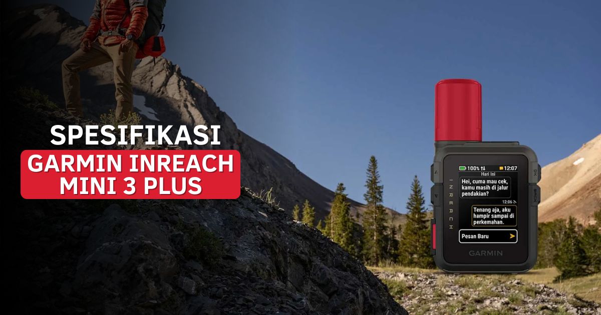 Spesifikasi Garmin inReach Mini 3 Plus