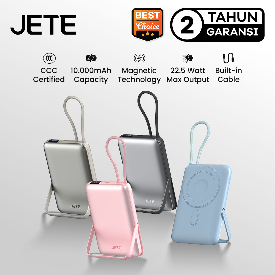 Powerbank Wireless JETE A15 10000mAh - Tersertifkasi CCC