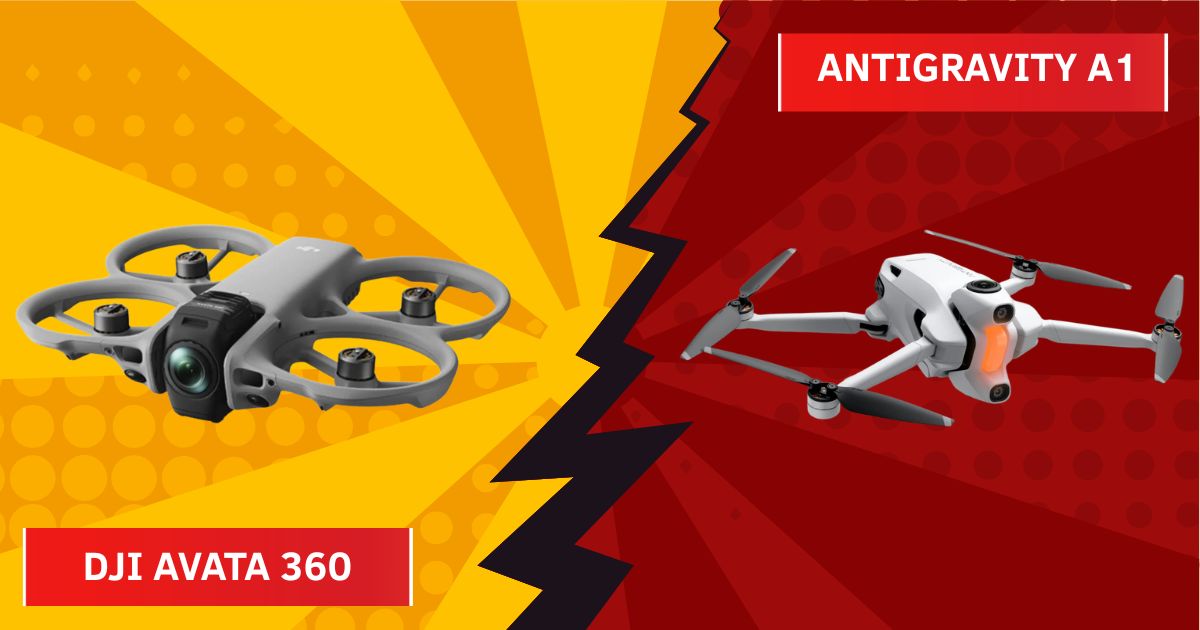 DJI Avata 360 vs Insta360 Antigravity A1