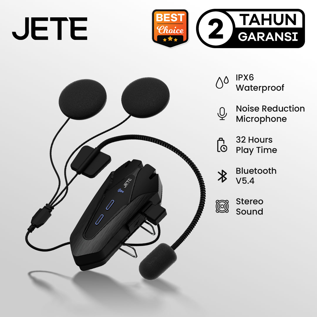 Headset Bluetooth JETE RH1 for Helmet (Not Intercom)
