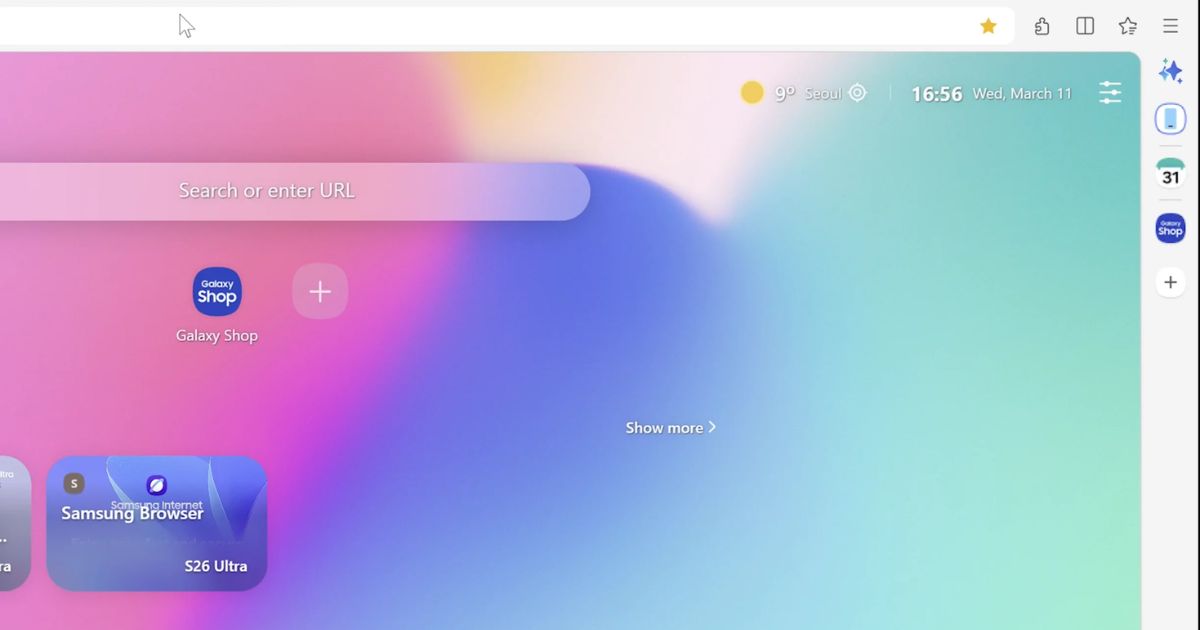 Samsung Browser untuk Windows (2)