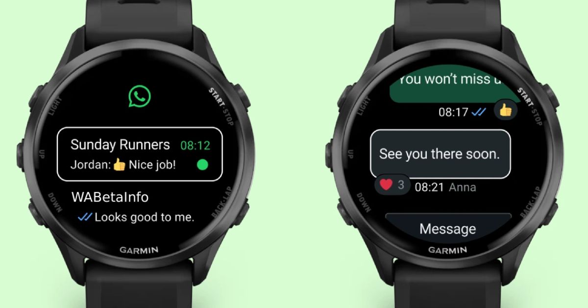 whatsapp garmin