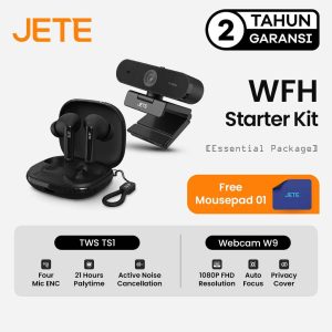 JETE WFH Starter Kit – Essential 2 (Webcam W9 & TWS TS1)