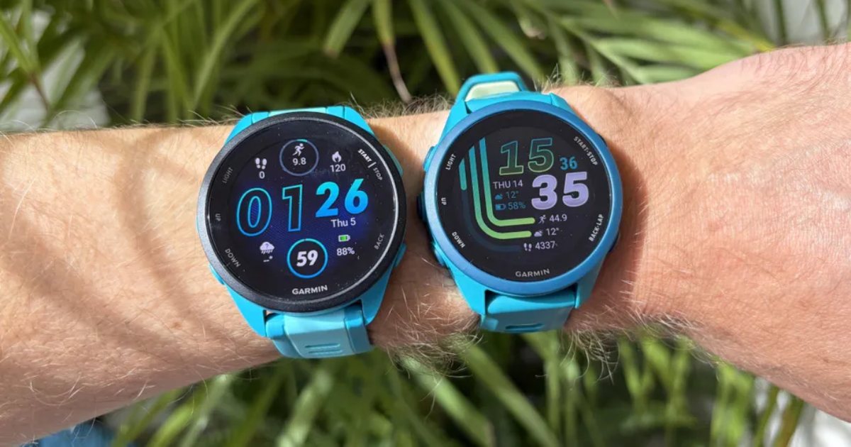 Garmin Forerunner 165 vs Garmin Forerunner 170 - Desain
